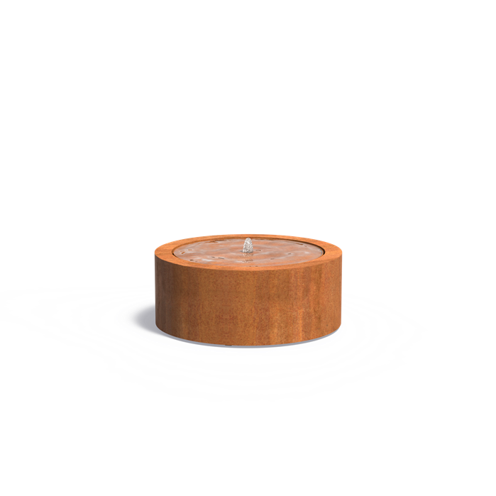Fontaines rondes en acier CorTen