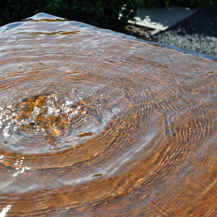 Wasserblock aus Corten-Stahl