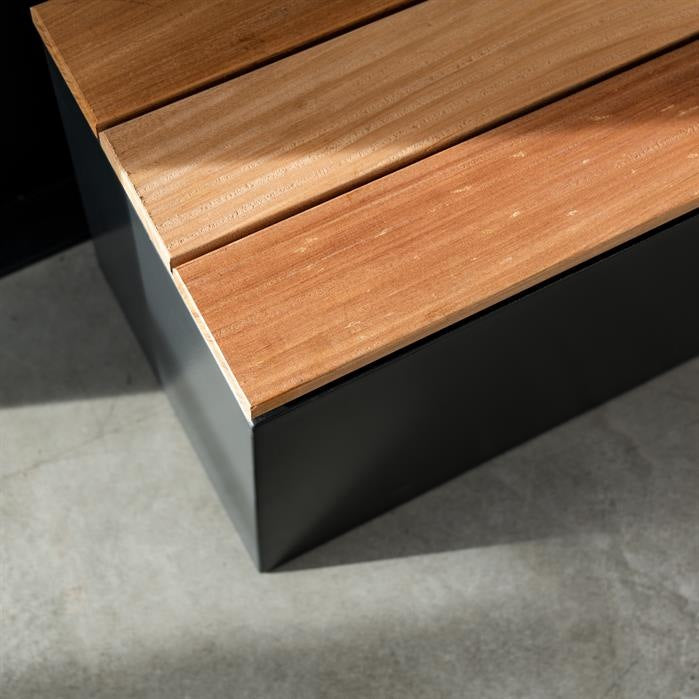 Banc en acier CorTen