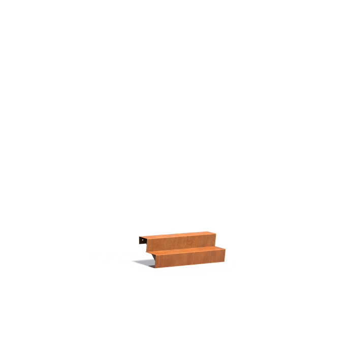 Escalier pour l'extérieur en acier CorTen