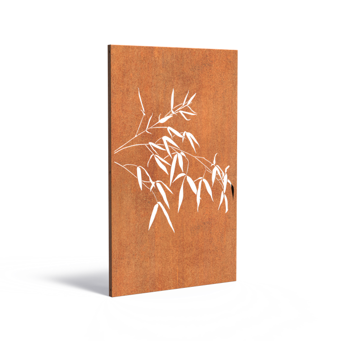 Dekorative Paneele mit Naturdesign aus CorTen-Stahl