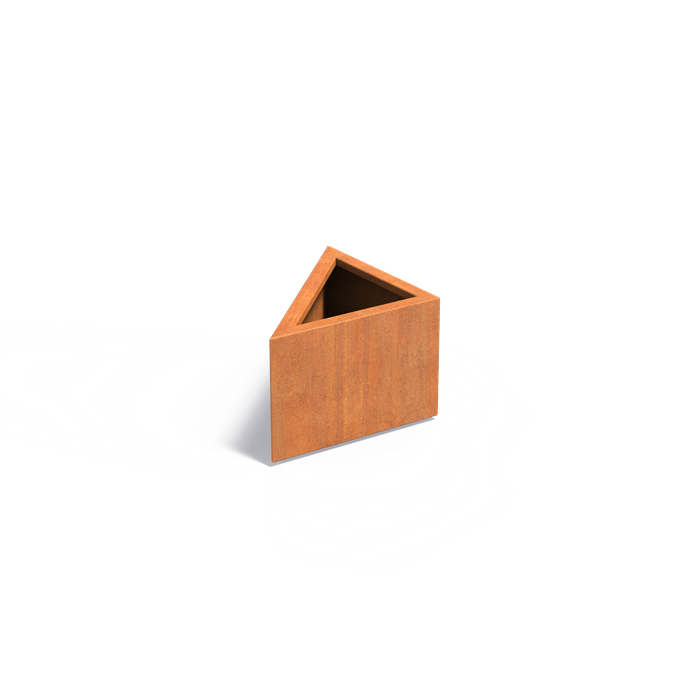 Pots pour plantes TRIANGLE en acier CorTen