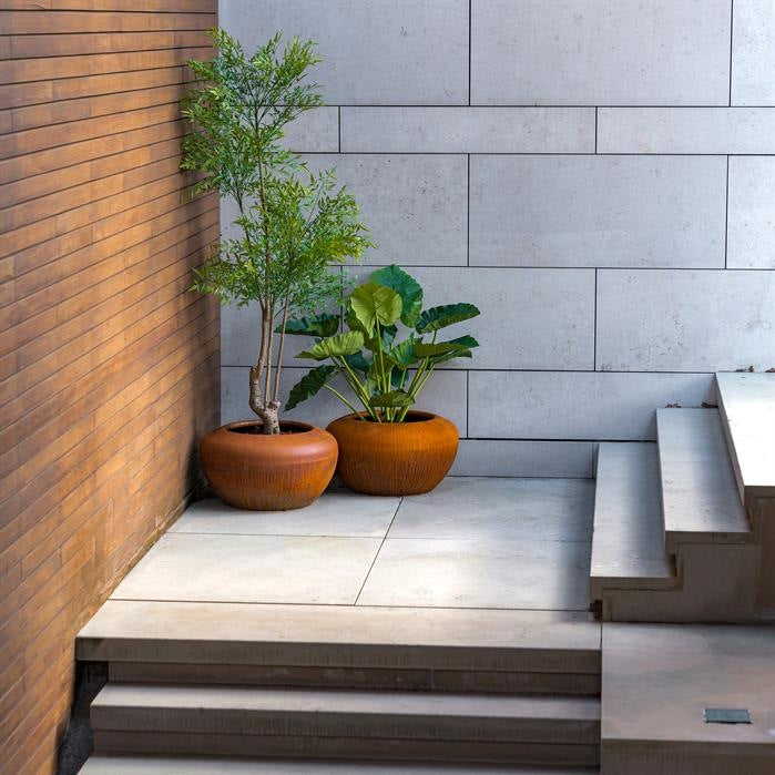Pots pour plantes DRUM en acier CorTen