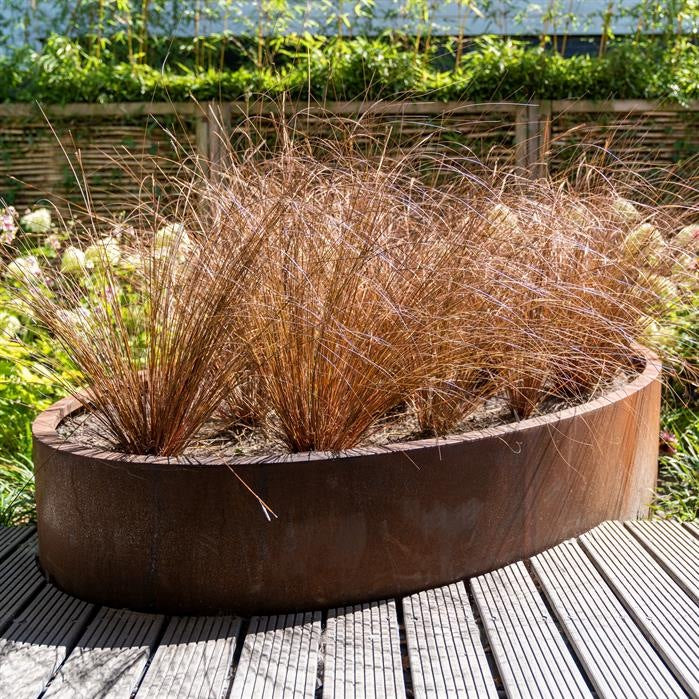 Pots pour plantes LUCCA SANS FOND en acier CorTen