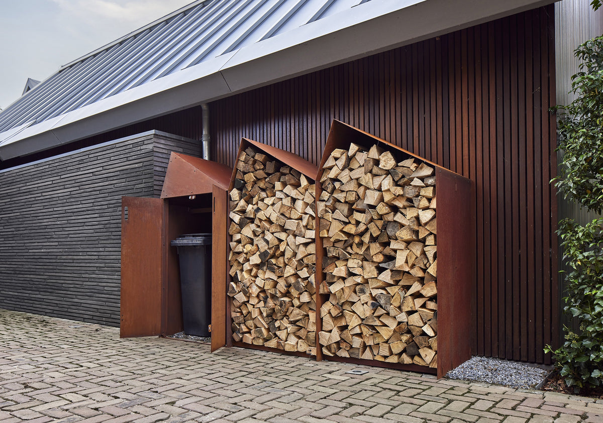 Range-bûches Sheddak avec portes