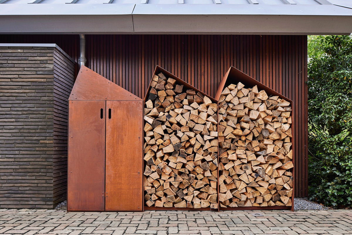 Range-bûches Sheddak avec portes