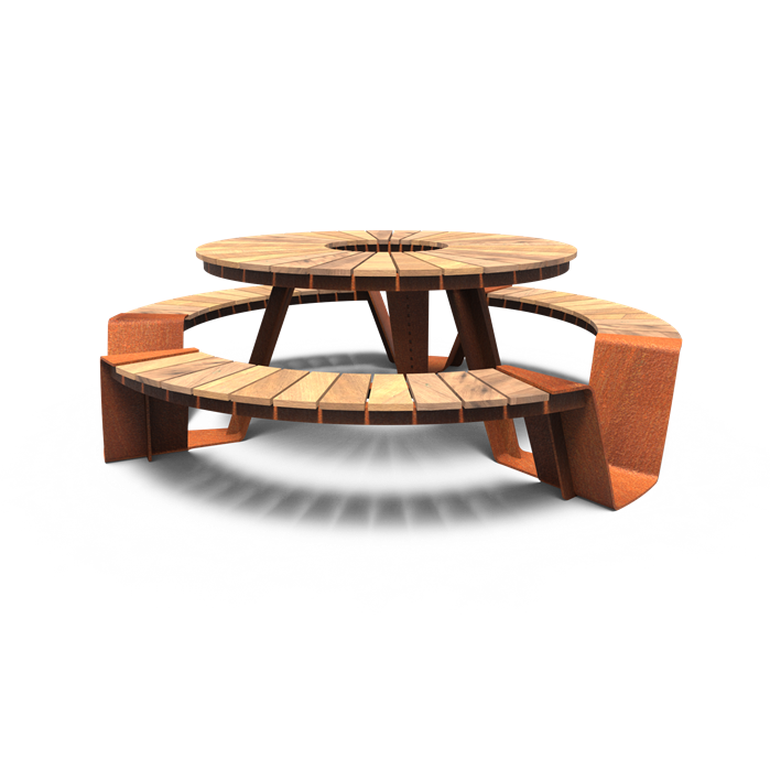 Table de pique-nique ronde