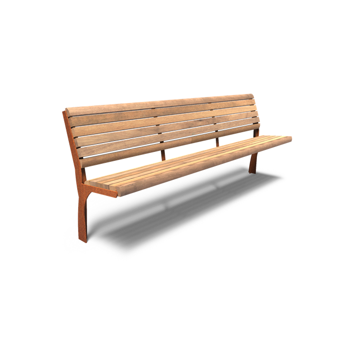 Banc avec dossier