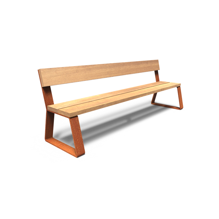 Banc avec dossier