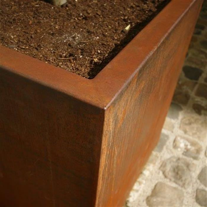 CORDOBA Pflanzenkübel MIT ROLLEN aus CorTen-Stahl