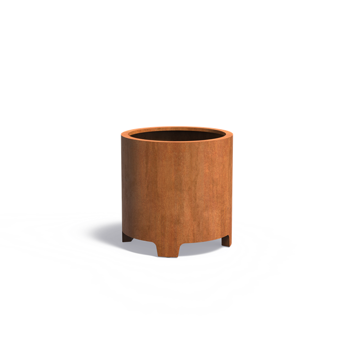 SAIDA Pflanzenkübel MIT FÜSSEN aus CorTen-Stahl