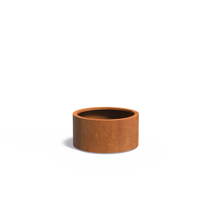 Pots pour plantes SAIDA SUR ROULETTES en acier CorTen
