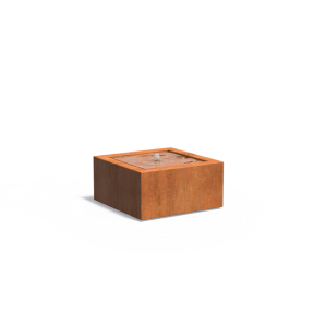 Square fountains in CorTen steel