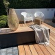 Banc en acier corten