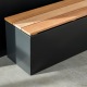 Banc en acier corten