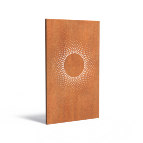 Dekorative Paneele mit Abstraktdesign aus CorTen-Stahl