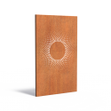 Dekorative Paneele mit Abstraktdesign aus CorTen-Stahl