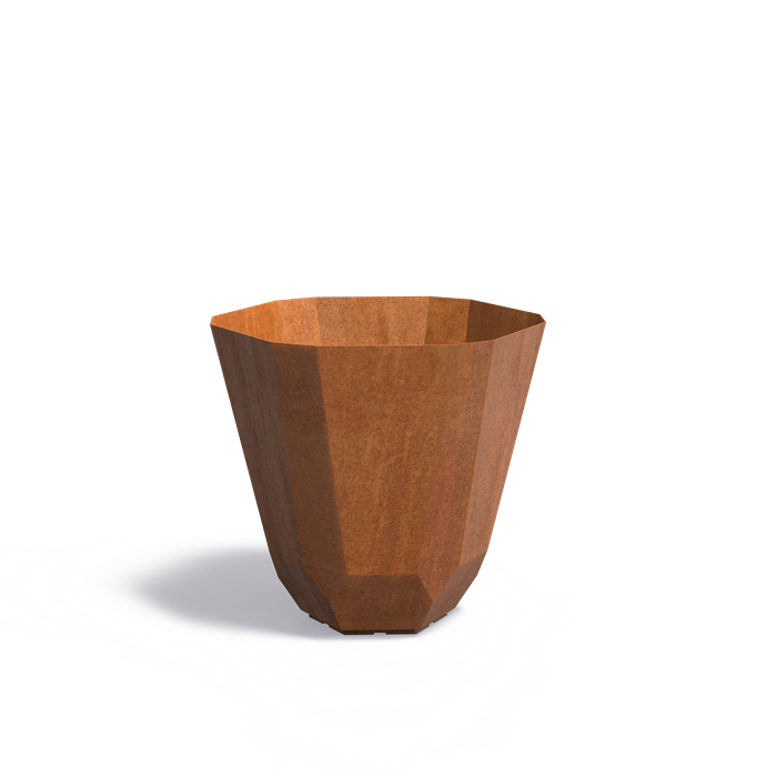 Pots pour plantes FACET en acier CorTen