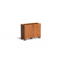 BRAGA RECTANGULAR planter in CorTen steel