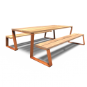 Rectangular picnic table