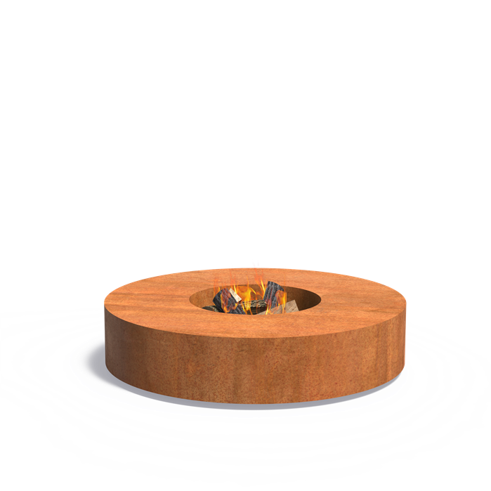 Fire table ronde barbecue en acier CorTen