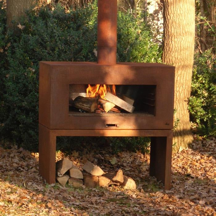 Foyers barbecues Fribourg en acier CorTen