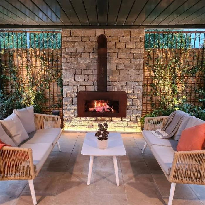 Foyers barbecues Fribourg en acier CorTen