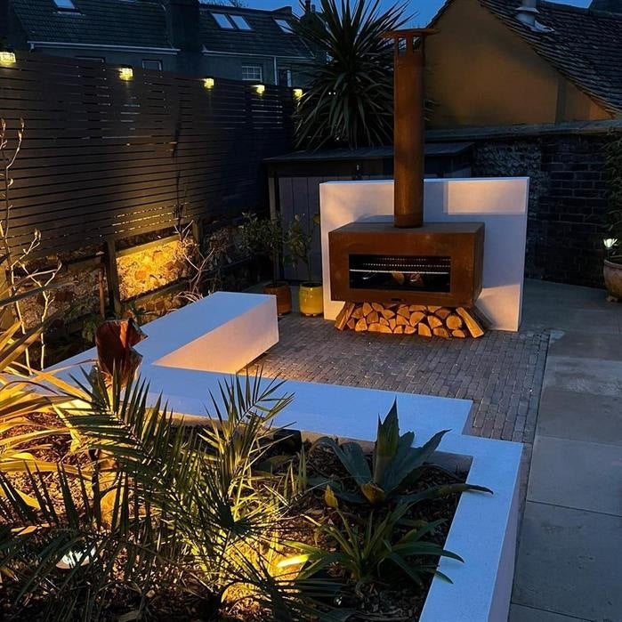 Foyers barbecues Fribourg en acier CorTen