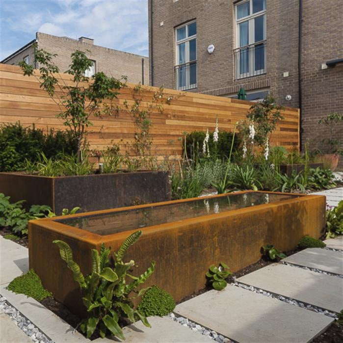 Pond in CorTen steel