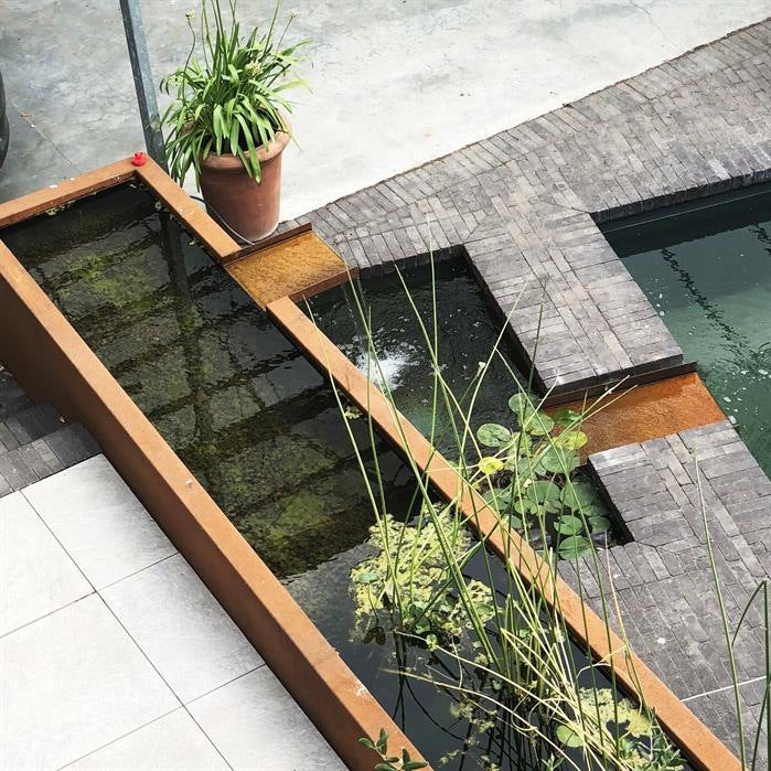 Pond in CorTen steel