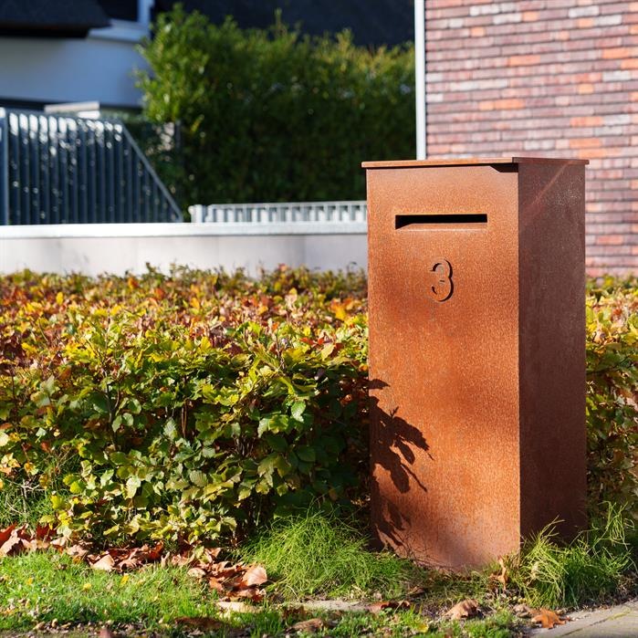 TASSO PACK MINIMAX letterbox in CorTen steel