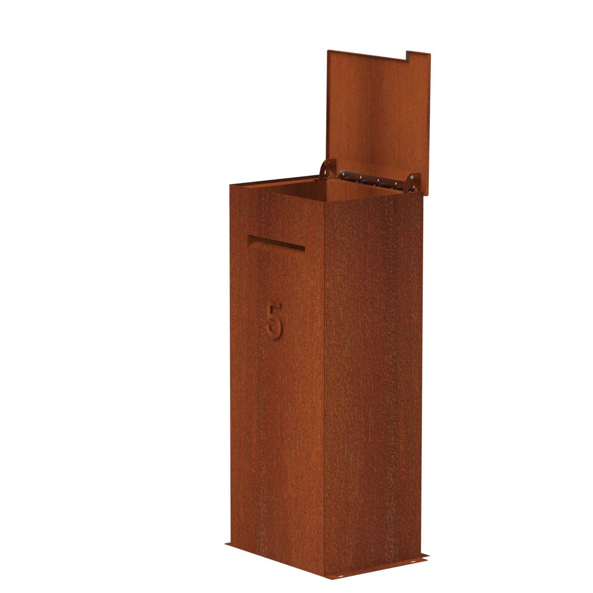 TASSO PACK MINIMAX letterbox in CorTen steel