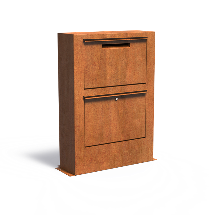 Boîtes aux lettres TASSO PACK MAXIMAX en acier CorTen
