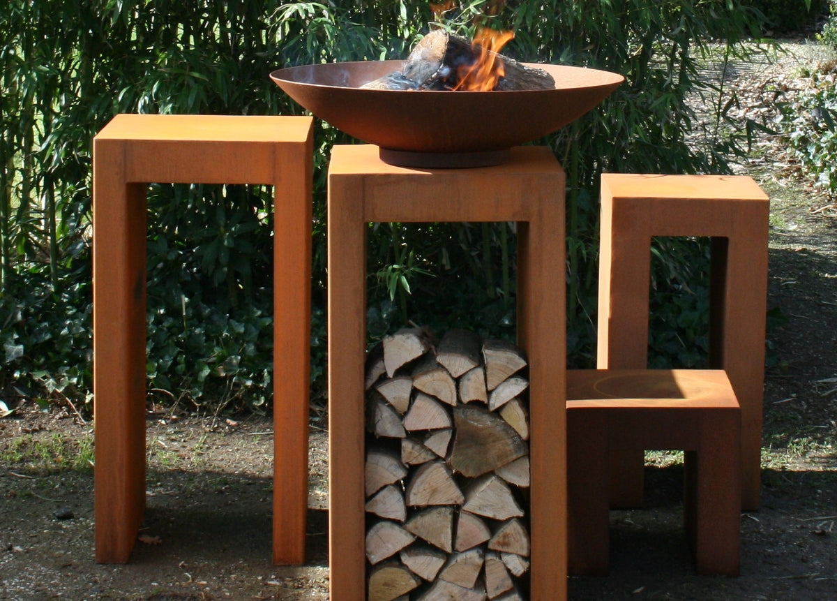 Socles en U en acier CorTen