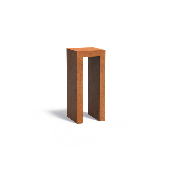 Socles en U en acier CorTen