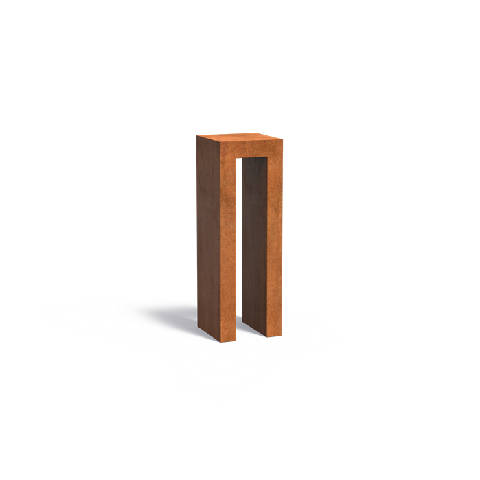 Socles en U en acier CorTen