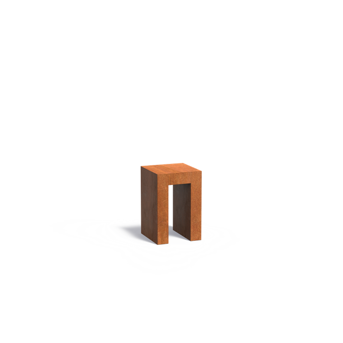 Socles en U en acier CorTen
