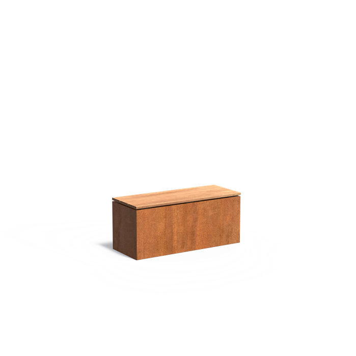 Banc en acier CorTen