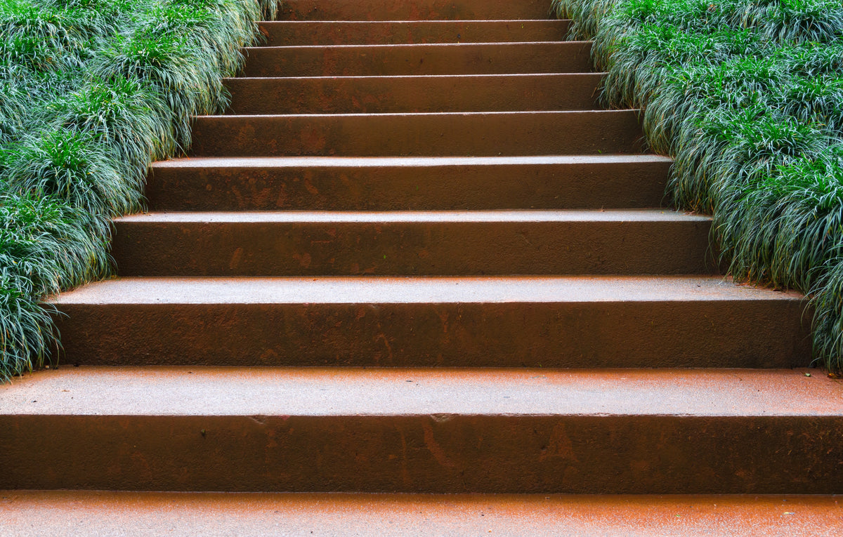 Escalier pour l'extérieur en acier CorTen