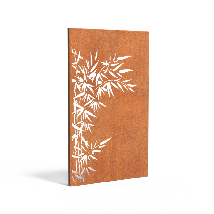 Panneaux pare-vue décoratifs naturels pour le jardin en acier CorTen