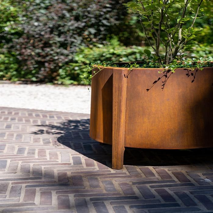 Pots pour plantes LISBOA en acier CorTen