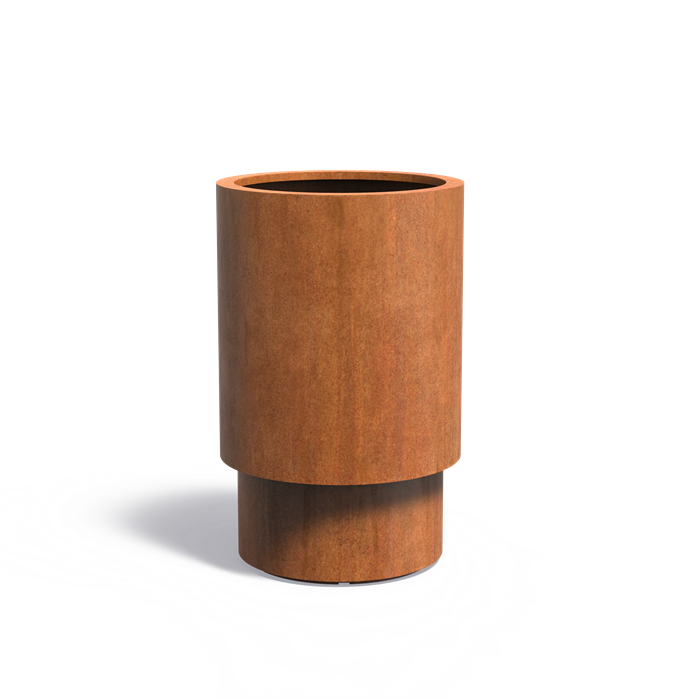 Pots pour plantes TUBE en acier CorTen