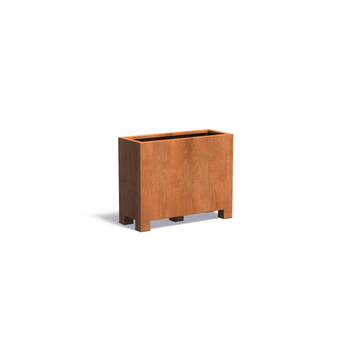 Pots pour plantes BRAGA RECTANGULAIRE en acier CorTen