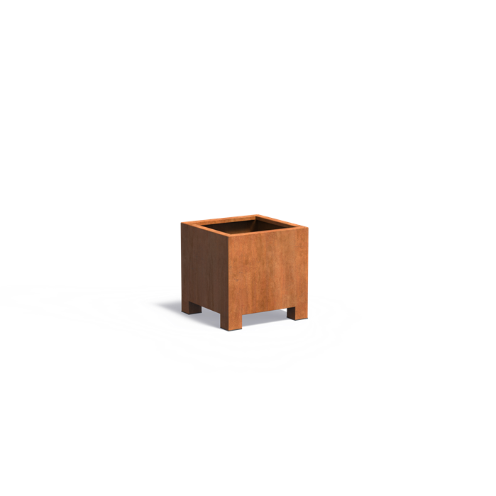 Pots pour plantes BRAGA CARRÉ en acier CorTen