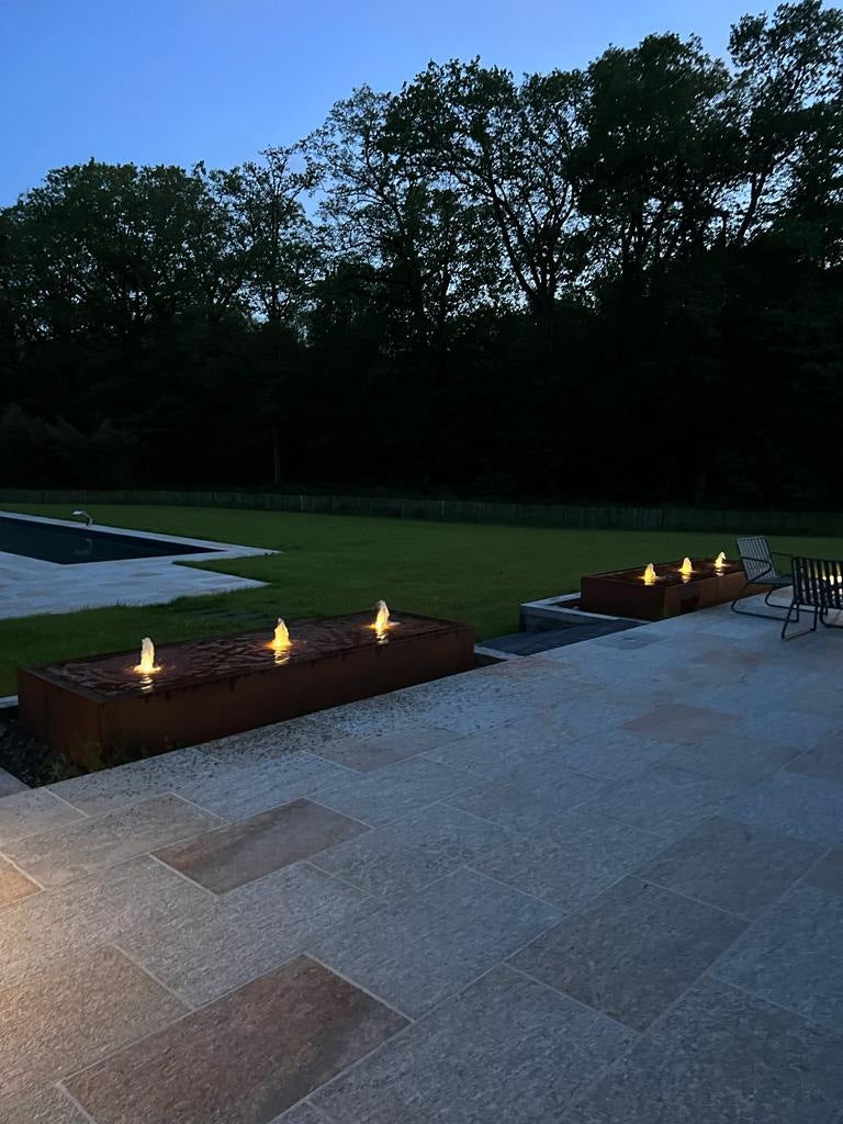 Fontaines rectangulaires en acier CorTen