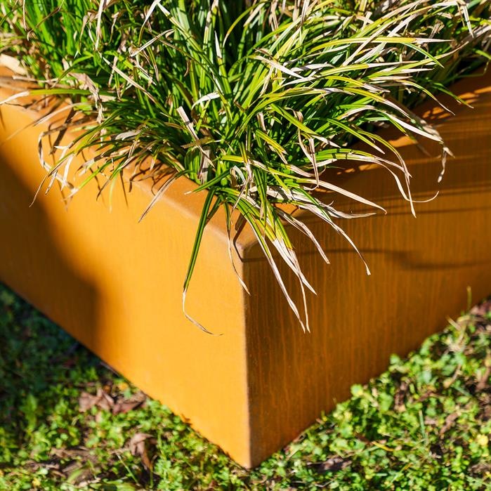 Pots pour plantes TRIANGLE en acier CorTen