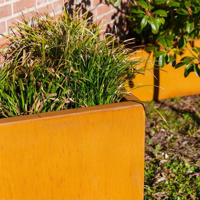 Pots pour plantes TRIANGLE en acier CorTen