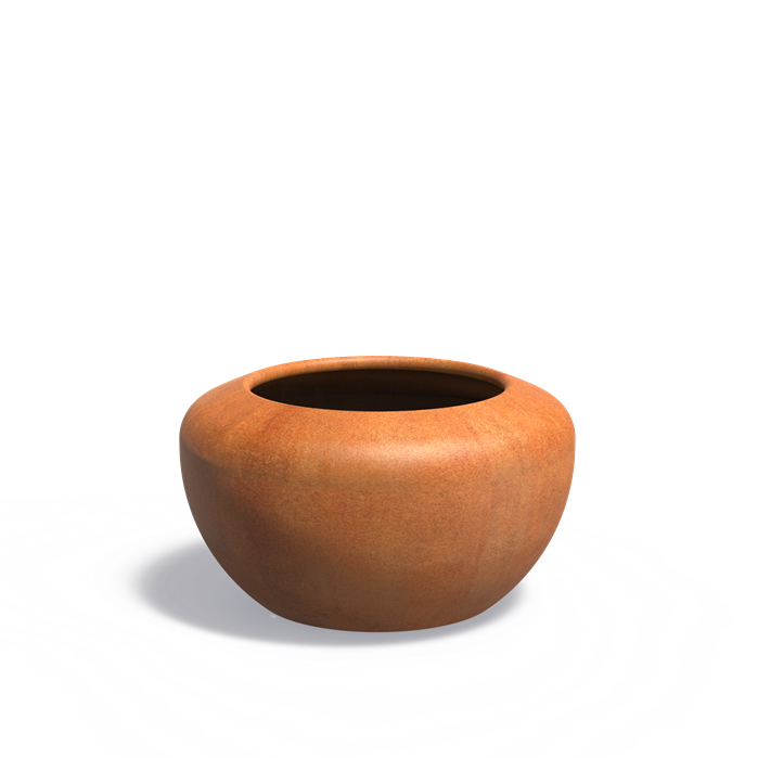 Pots pour plantes DRUM en acier CorTen