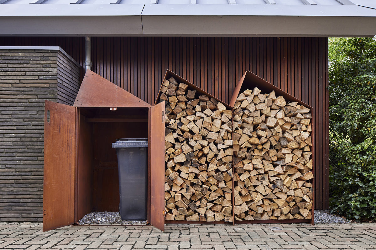 Range-bûches Sheddak avec portes