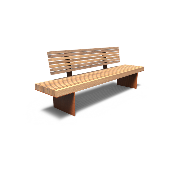 Banc avec dossier